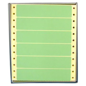 華麗牌 電腦列印標籤 WL-5009G 單排 綠  110 x 24cm  900張  1盒