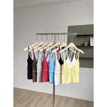 2025夏季新款辣妹性感時尚假兩件吊帶背心女設計感小眾無袖上衣潮