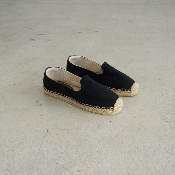 【One Shoe】手作草編鞋 素面款-淨黑 Espadrilles