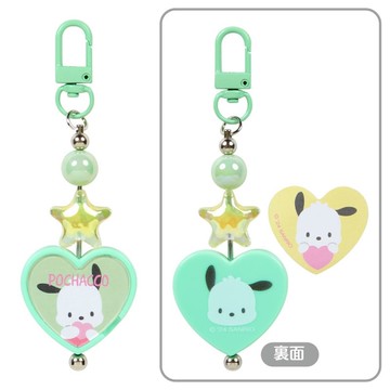 asdfkitty*帕洽狗愛心造型可連結吊牌鑰匙圈/吊飾/掛飾-日本正版商品