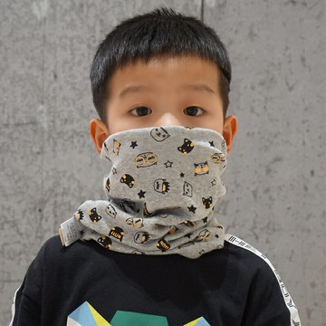 男女童圍脖 兒童圍脖套頭脖套寶寶用圍巾棉質秋冬潮男童護耳圍脖