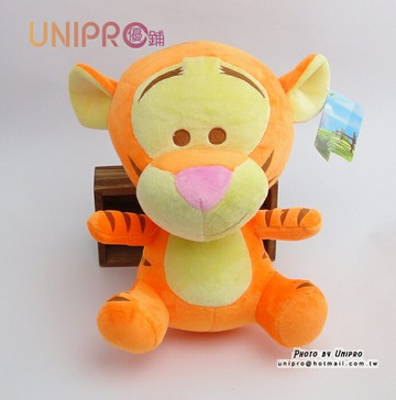 【UNIPRO】迪士尼 小熊維尼 的朋友 Q版 跳跳虎 玩偶 造型 布偶 Tiger 約25公分