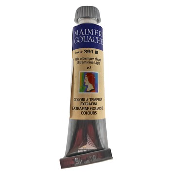MaIMeRI 美利 GOUACHE 不透明水彩 MA-2002391 391 ULTRAMARINE LIGHT 淺群青  20ml  1色