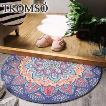 TROMSO波西米亞半圓圈絲地墊-曼陀羅湛藍C