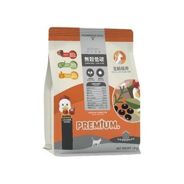 NU4PET陪心寵糧-無穀低碳貓糧-鮮雞野莓口味 6KG/包 全齡貓用