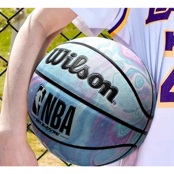 【男生生日禮物 Wilson藍紫配色籃球 🏀台灣現貨】七號籃球 室外籃球 室內籃球  籃球 curry 【R82】