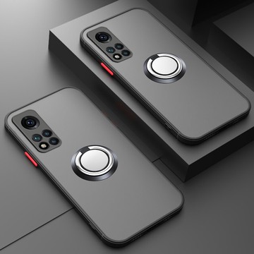 榮耀v40手機殼親膚磨砂鏡頭全包防摔新品磁吸指環支架款華為外殼