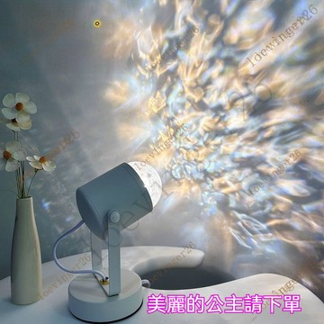 【台灣出貨🔥熱銷】動態水波紋氛圍燈日落 臥室房間夕陽紅臺 主播直播間背景