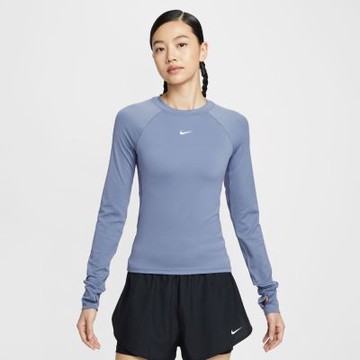 NIKE 長袖上衣 女 訓練 慢跑 AS W NK PRO DF LS BASELAYER 藍 FV7846-499