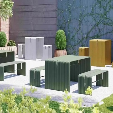 【台灣公司 可打統編】戶外桌椅套件組合設計師款庭院露臺花園奶茶咖啡店簡約民宿酒店 m7211