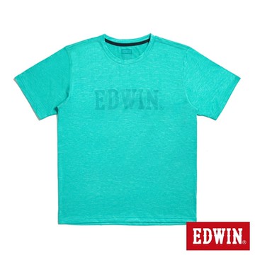 EDWIN 男裝 涼爽系列 大印花短袖T恤-青綠色