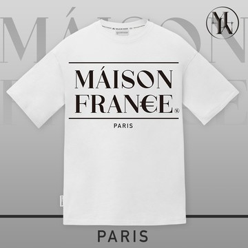 法國刺繡巴黎短TEE