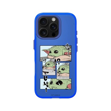 iPhone 16 Pro Clear 激光藍 - Star Wars - The Mandalorian - 曼達洛人 - 古古漫畫風