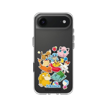 iPhone Air Clear Case（相機按鈕） 透明 - 寶可夢 Pokemon - 歡樂力量-貼紙款