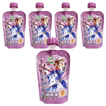 ROBOCAR POLI 波力 益生菌果凍 葡萄  100g  5包