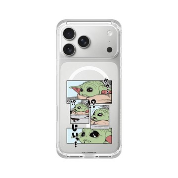 iPhone 17 Pro Max ClearX (MagSafe 兼容) 晶透白 - Star Wars - The Mandalorian - 曼達洛人 - 古古漫畫風