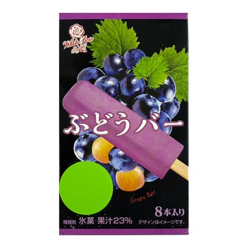 大山乳業【葡萄果汁冰棒8入】