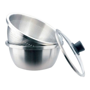 CLARE 晶鑽 316多用途湯漏鍋  1個  32cm  銀色 + 黑色