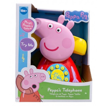 Peppa Pig 粉紅豬小妹 佩佩造型電話筒 適用18個月以上  佩佩  1個