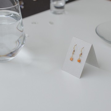 天然石耳環-疾行/耳針/夾式/可客製