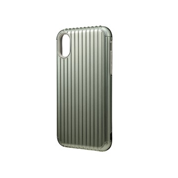 Gramas 日本東京 抗衝擊行李箱iPhone X / Xs  經典手機殼 - Rib (灰