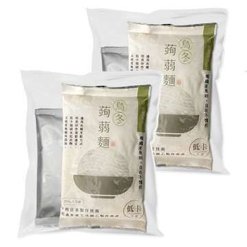 自在食刻 厚豚骨蒟蒻白麵  口感Q彈  無添加多餘膠體  216g  2包