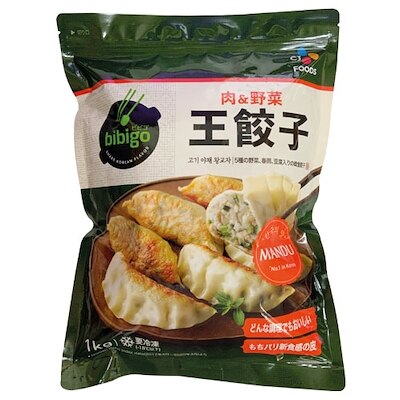 ((冷凍)) CJbibigo 王餃子肉野菜(1kg 約28個入り) 人気餃子 冷凍食品 加工食品