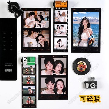 客製化韓式拍貼4格照片 壓克力材質 人生四格照片定製冰箱貼 壓克力磁吸 創意紀念 磁貼 生日 畢業禮物diy