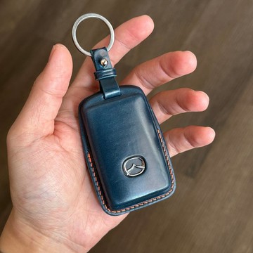 Mazda 馬臀皮鑰匙套 全包覆款無按鍵圖案 cx3 cx30 cx60 cx5 cx9