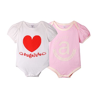 baby童衣 嬰兒短袖連身包屁衣 2件組 42111