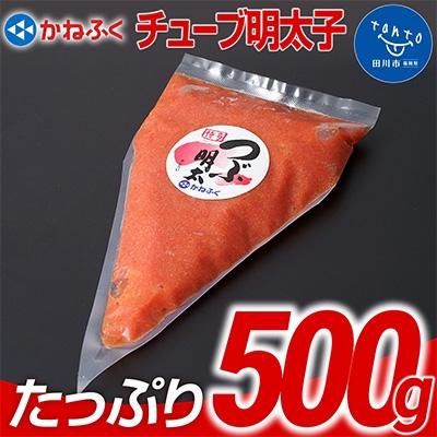 ふるさと納税 田川市 かねふく チューブ明太子 500g