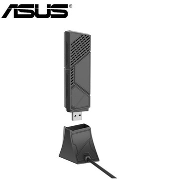 【ASUS 華碩】 ROG USB-BE92 BE6500 三頻 WiFi 7 USB 網路卡 (即插即用/支援MLO/ WIFI7 Rou