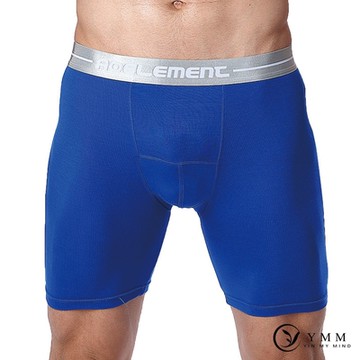 YMM 吸濕排汗透氣運動型加長版防磨腿內褲-單件-寶藍(亮藍)