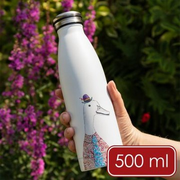 《Mikasa》美國 Tipperleyhill雙層彩繪保溫瓶(紳士鴨500ml) | 保溫杯 水壺 水瓶 環保杯 便攜杯 隨行杯 手繪風