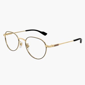 【GUCCI 古馳】不規則金屬光學眼鏡(GG1747OA-001)