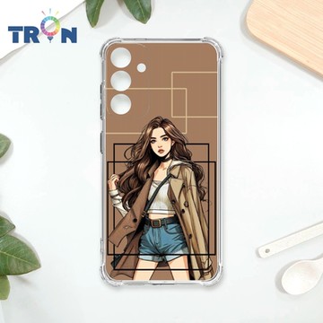 TRON 三星 A54 雜誌風女孩 四角防摔 軟殼 手機殼