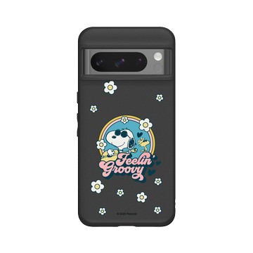 Pixel 8 Pro SolidSuit 黑 - 史努比 Snoopy - 開心小花