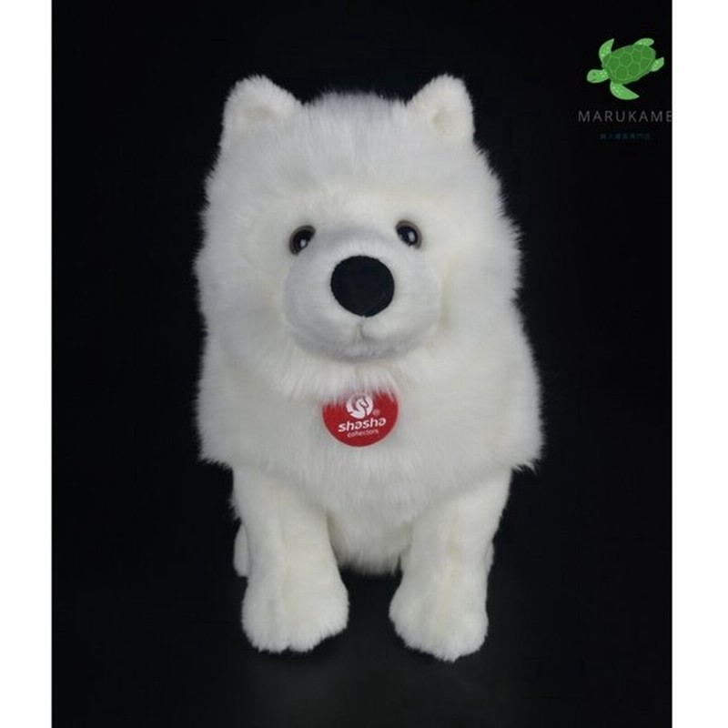 おもちゃ ぬいぐるみ 28cm ふわふわの肌触り 本物そっくり かわいい白い子犬のぬいぐるみ サモエド ハスキー 通販 Lineポイント最大get Lineショッピング