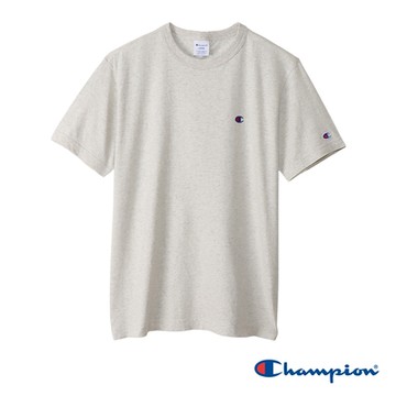 Champion 官方直營-經典C標純棉素面短袖TEE-男(淺米色)