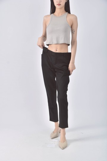 (L) g2000西裝棉質黑色長褲