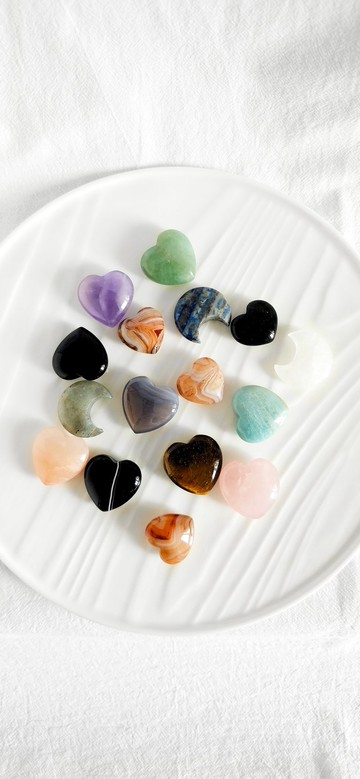 靈氣能量水晶口袋石護符 | 正能量保護 | 豐盛 | 平靜情緒 | 愛情