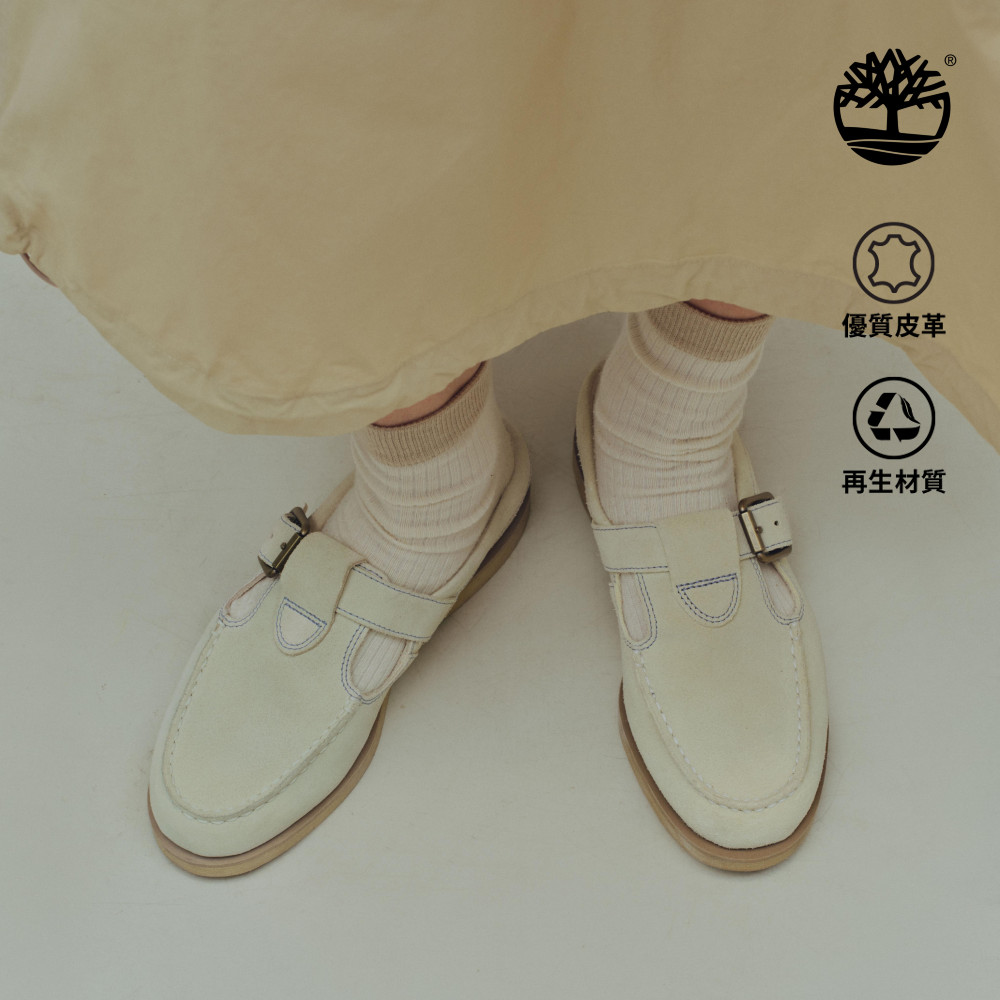 女款淺米色Timberland®經典帆船穆勒鞋|A5MT9ER3