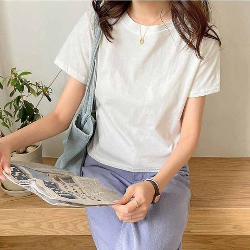 レディースtシャツトップス半袖丸首ゆるtシャツプルオーバー大きいサイズ着痩せカジュアル夏新作上着体型カバー可愛い 通販 Lineポイント最大0 5 Get Lineショッピング