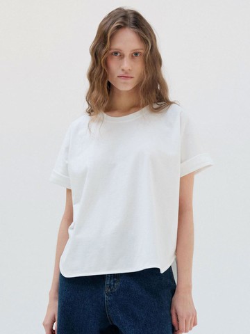 Cotton Interlock Raglan Loose Fit T-shirt