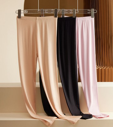 打底秋褲女大碼薄款無痕內穿莫代爾棉女士修身保暖九分線褲春秋季