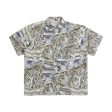 【Jimi skate shop】滿版印花短袖襯衫 (女王節DM商品)