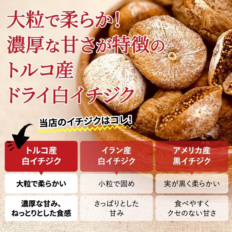 オーガニック ドライ白いちじく 1kg トルコ産 無添加 砂糖不使用 ドライフルーツ ドライいちじく イチジク 有機 大粒 大容量