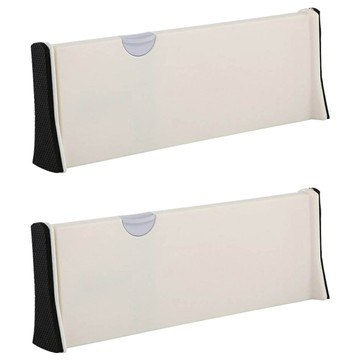 小麥購物 抽屜伸縮分隔板 C146 大 306g  長38~54 x 寬10 x 厚4.5cm  白色  2個