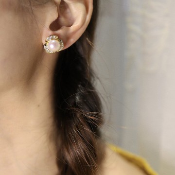 【落葉】淡水珍珠耳環 | 思念之珠