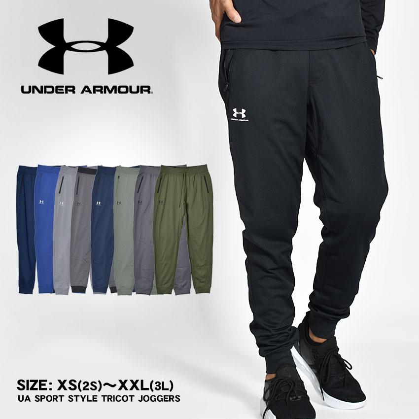 送料無料 アンダーアーマー パンツ メンズ UAスポーツスタイル トリコット ジョガー UNDER ARMOUR 1290261 ブルー ウェア 紺  通販 LINEポイント最大0.5%GET LINEショッピング